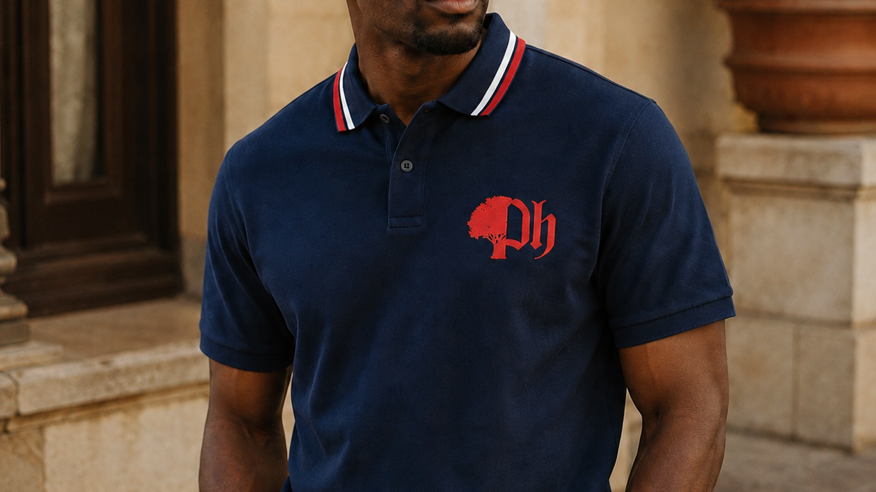 Club Tipped Polo by Precious Hollows