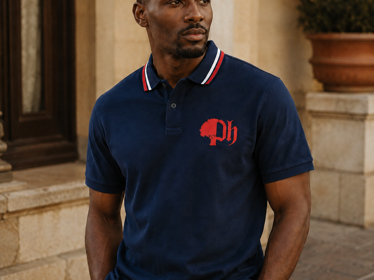 Club Tipped Polo by Precious Hollows