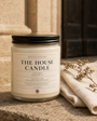 Lit House Candle creating a warm interior atmosphere