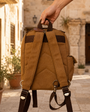 Weekend Carryall in a Mediterranean-style courtyard