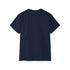 Navy blue t-shirt on a white background.#color_navy