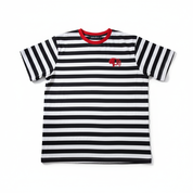 Striped Cotton Classic Fit Logo Tee