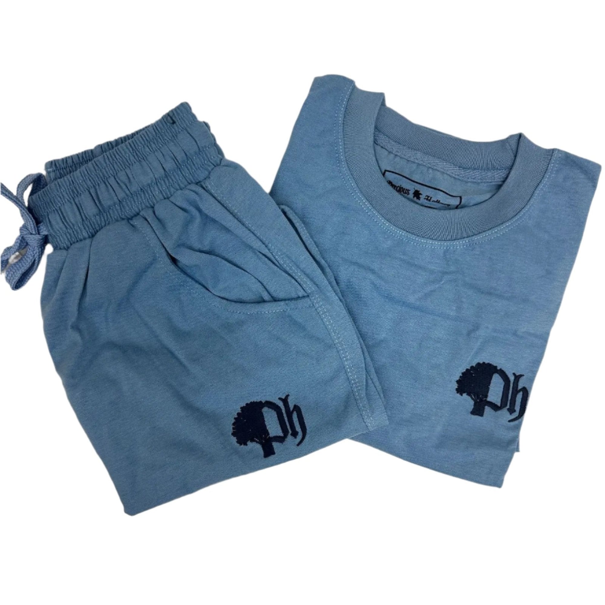 Women's Cotton Shorts Set - Precious Hollows  