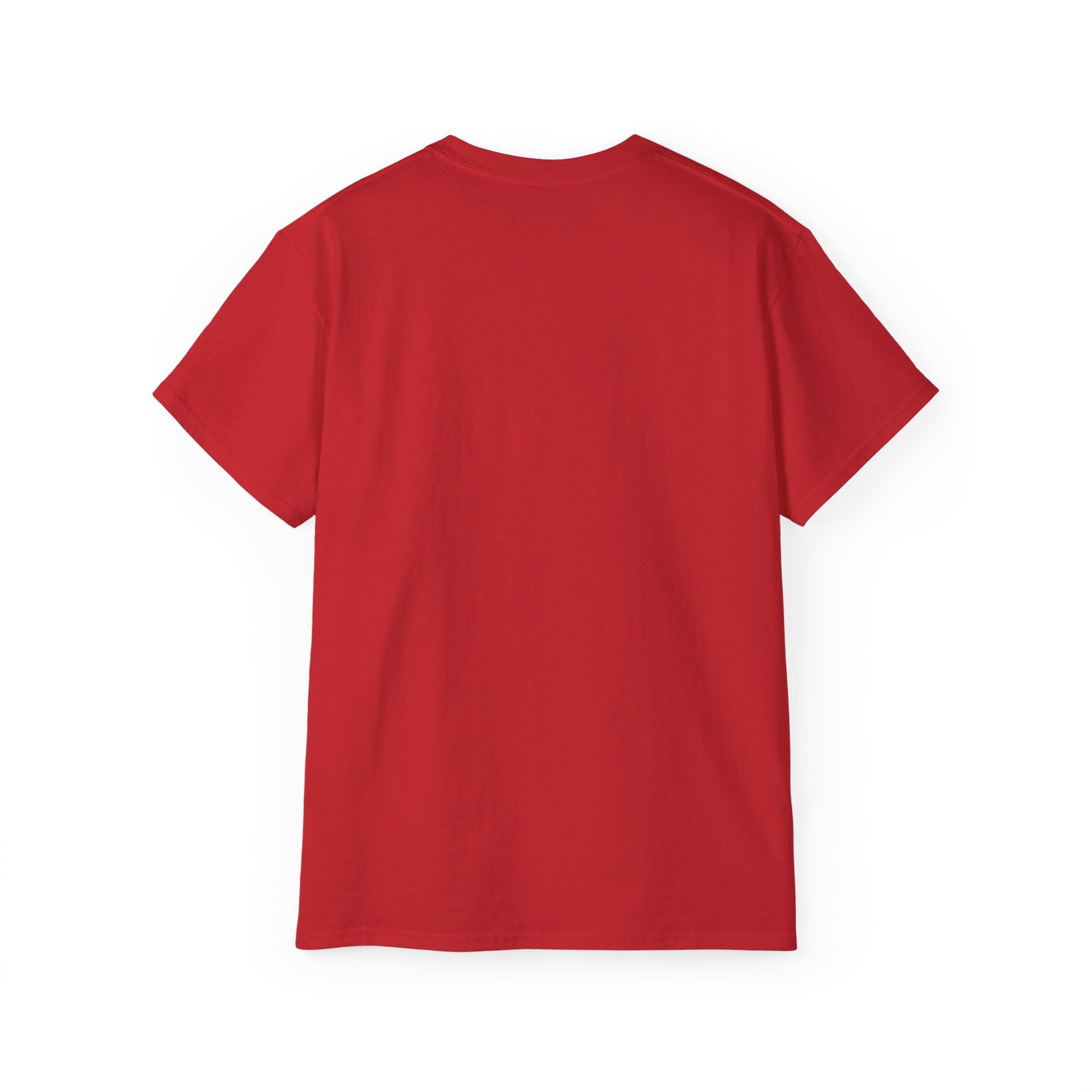 Red t-shirt on a white background.#color_red
