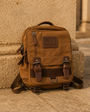 Weekend Carryall in a sunlit courtyard