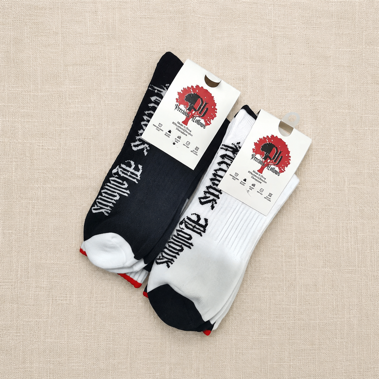 The Heritage Script Crew Socks (2-Pack)