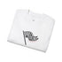 Folded white t-shirt with 'PRECIOUS HOLLOWS' logo on a white background.#color_white